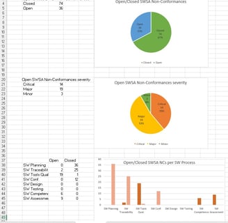 SW Assurance Non Conformances Metrics