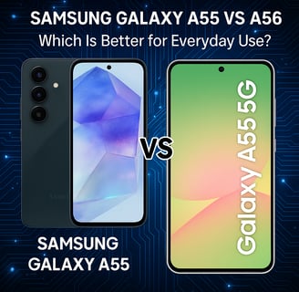Samsung galaxy A55 vs A56