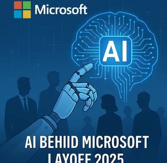 AI behind Microsoft layoff 2025