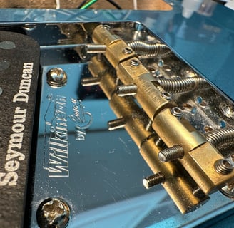 Guitar Setups and Repair Fender Telecaster bridge