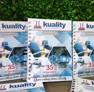 Caderno personalizado com logo