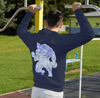Communitytee Gym Bear Hoodie