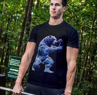communitytee boxing bear tshirt