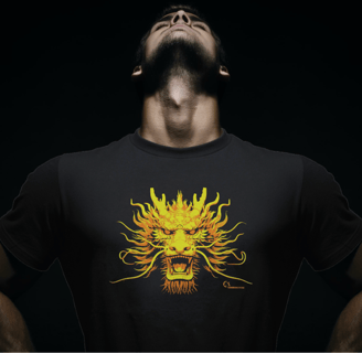 CommunityTee Golden Dragon Tshirt
