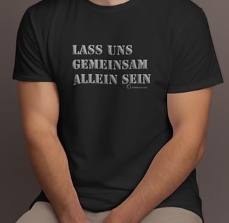 communitytee gemeinsam allein tshirt