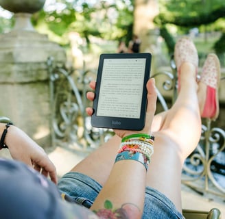 Reading e-books in Country