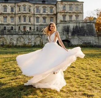 belle mariee portant robe mariee