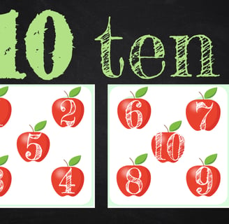 Ten 10 apples