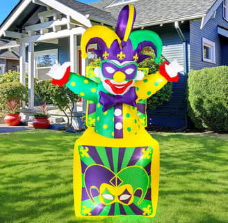 Inflatable jester