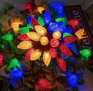 Christmas string lights