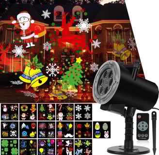 outdoor holiday projector