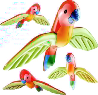inflatable parrot decorations