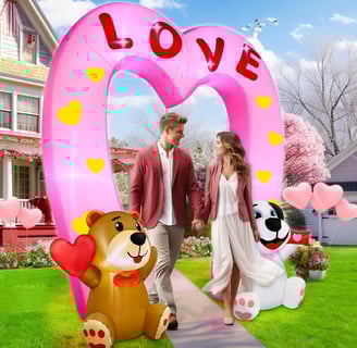 inflatable LOVE arch decoration