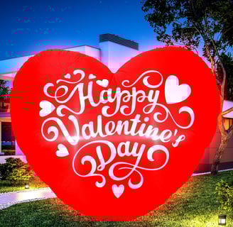 inflatable heart decoration