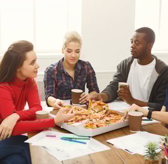 Hire food truck pizza van business corporate event cambridgeshire office party networking product lu