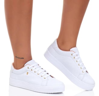 Tenis Feminino Casual Original Estilo Shoes - Branco