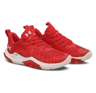 Tênis Under Armour Basquete Spawn 3 Masculino - Vermelho+Branco