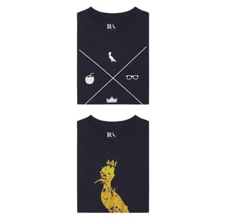 Kit 2 Camisetas Energia Surreal E Tardezinha Reserva - Preto