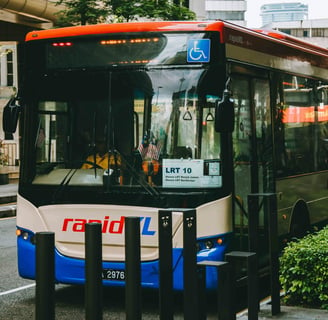 Public transportation RapidKL LRT MRT