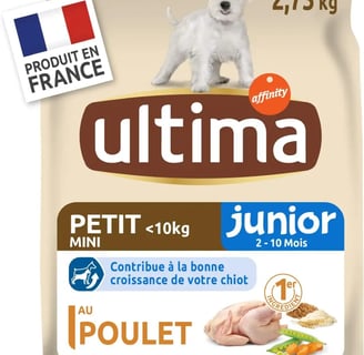 Canideo croquette pour chien Ultima Croquettes Petit Chien Junior