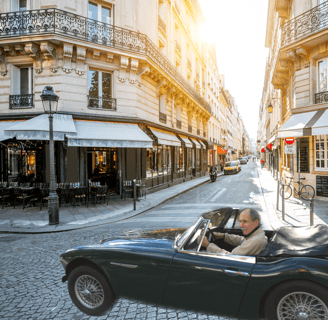 Austin Healey 3000 in Paris