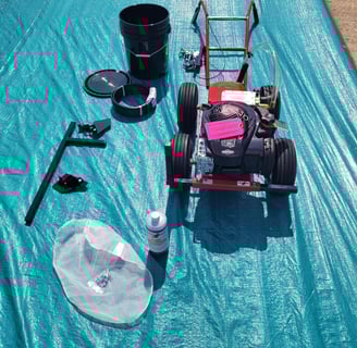 airless parking lot striping machine