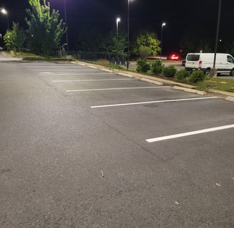 lines painted with newstripe machine 4250