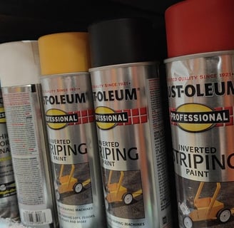 striping paint in can colors