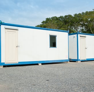 Porta cabin for construction site office, modular site office cabin, prefabricated office unit,