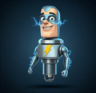 Sammy the Spark Plug Robot