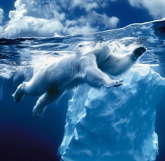 Bipolar Bear and the tip of the iceberg - by Peter Pickering