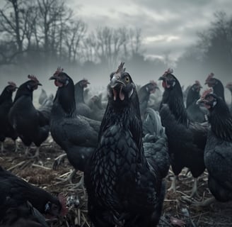 A flock of chickens can raise an unbearable noise for those with ADHD or ASD