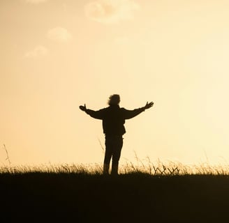 frieden mit sich selbst, sonnenuntergang