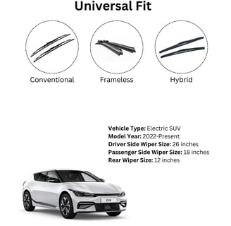 Graphite-coated Prootto wiper for curved electric car windshields