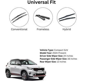 Graphite-coated Prootto wiper blade for Kia Sonet