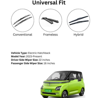 Prootto silicone-coated compact wiper blade for MG Comet EV