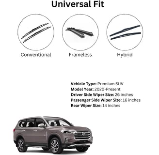 Prootto all-weather wiper blades compatible with MG Gloster