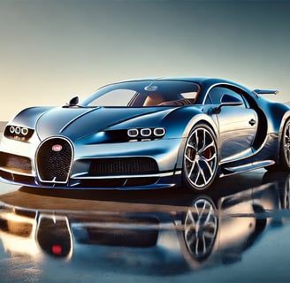 la Bugatti Veyron en Suisse. Elle met en valeur l'exclusivité et le luxe du véhicule dans un cadre montagnard,