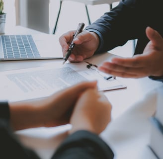First-time homebuyers getting pre-approved for a mortgage