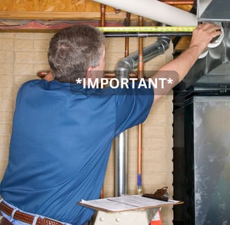 HVAC System in residential home inspection