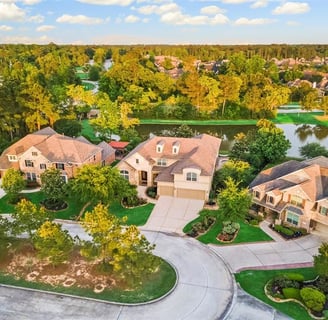 W Hullwood Springs Aerial The Woodlands Texas