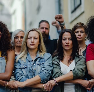 Corrente de mulheres