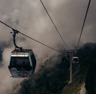 Cable car ride to Genting Highlands