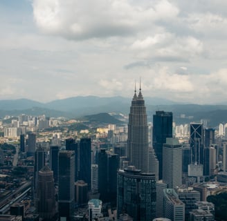 A view of Kuala Lumpur from the KL Tower