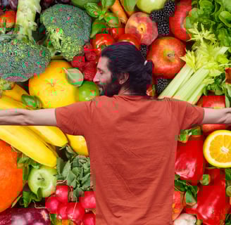 Virgile Health et les fruits, frugivore, vegan