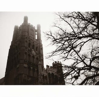 Cathedral in Ely in a fog. Creator: Slawek Dejneka