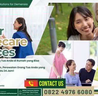 Cari jasa perawat lansia demensia di Bogor? BRIGHT Homecare menyediakan caregiver bersertifikat