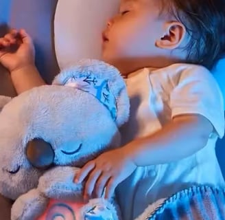 Orsetto peluche che respira lenitivo conciliante il sonno dei bambini