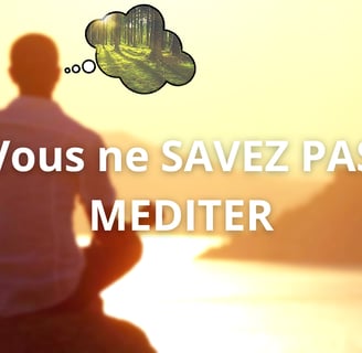 Vous ne savez pas méditer 