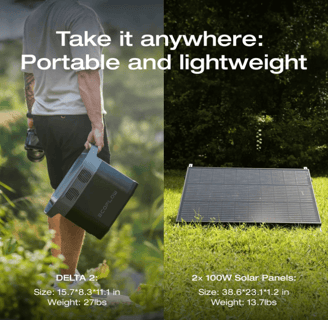 EcoFlow Delta 2 LiFePO4 portable power station reliably powering medical equipment and electronics